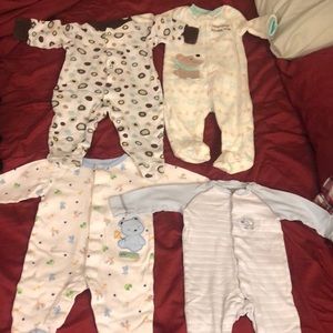 3-6 month footie pjs
